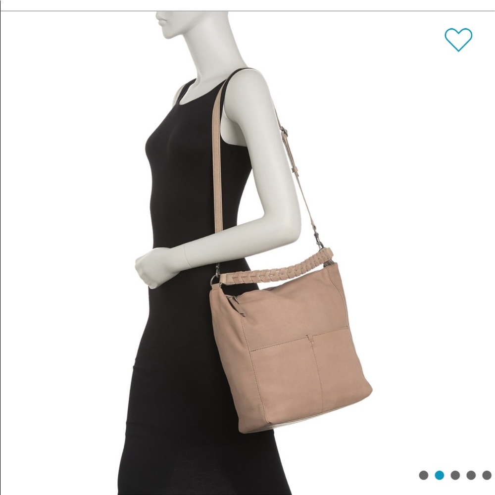 Lucky Brand Leather Vala-Ho Bag in Cinder (Beige)